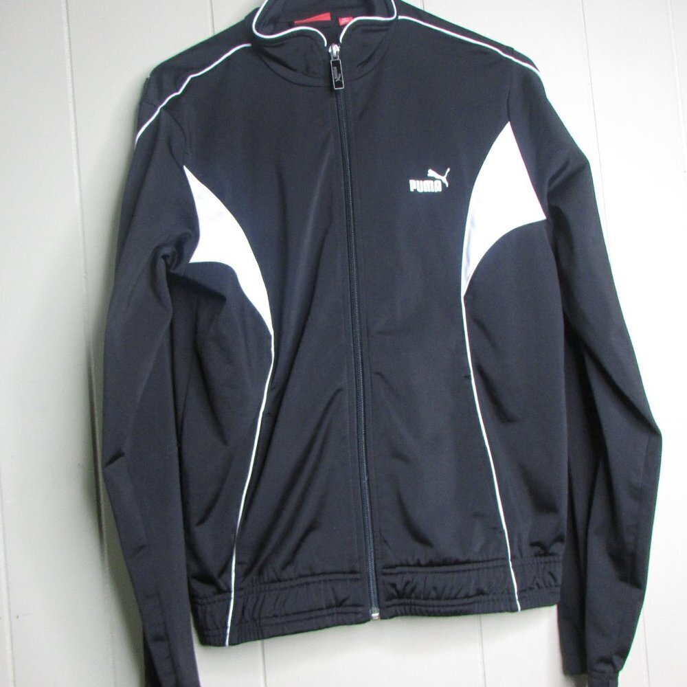 Puma Full Zip Track Jacket M Black White
